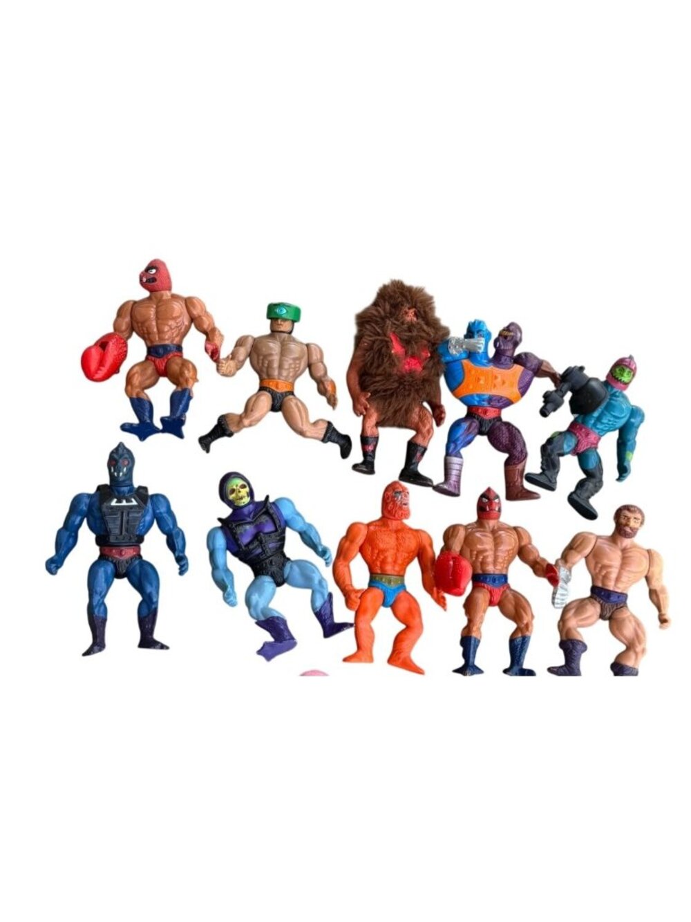 Vintage He-man 1980s MOTU Masters Of The Universe Action Figures Lot of 10